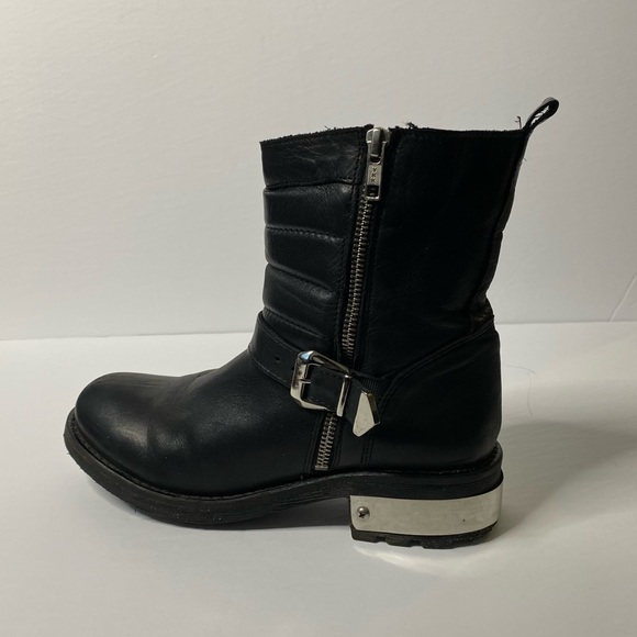 Leather Moto Boots - Picture 2 of 10